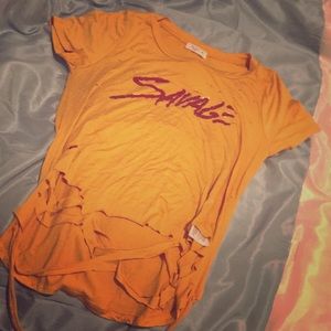 Savage orange shirt